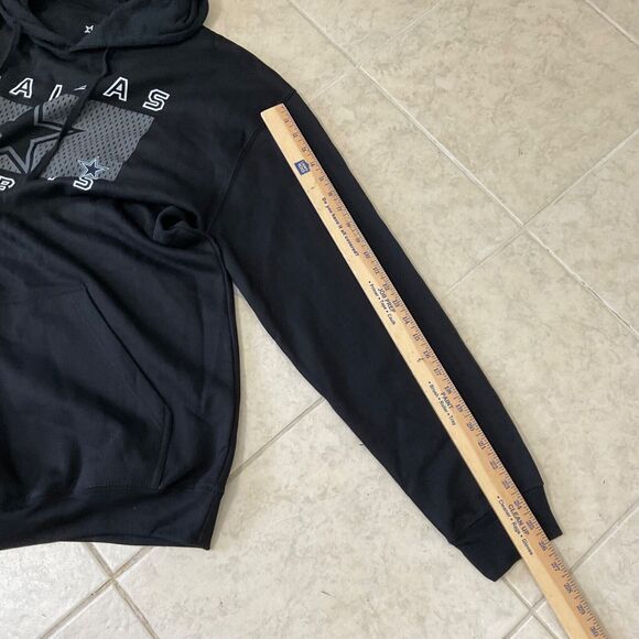 NFL DALLAS COWBOYS APPAREL Black/Gray HOODIE SWEATSHIRT mens 2XL NEW - Picture 9 of 9